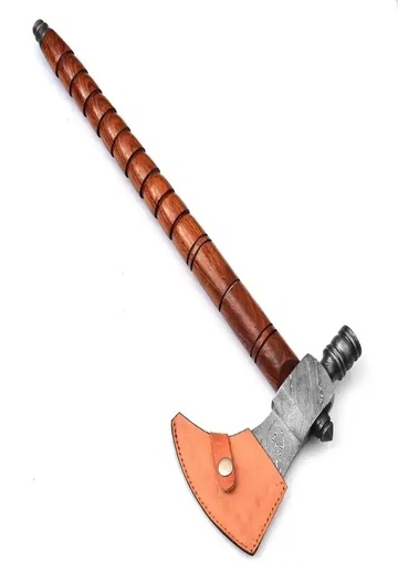 Industrial Splitting Tomahawk Axe – Handmade Stainless Steel Blade with Rosewood Handle - Image 4